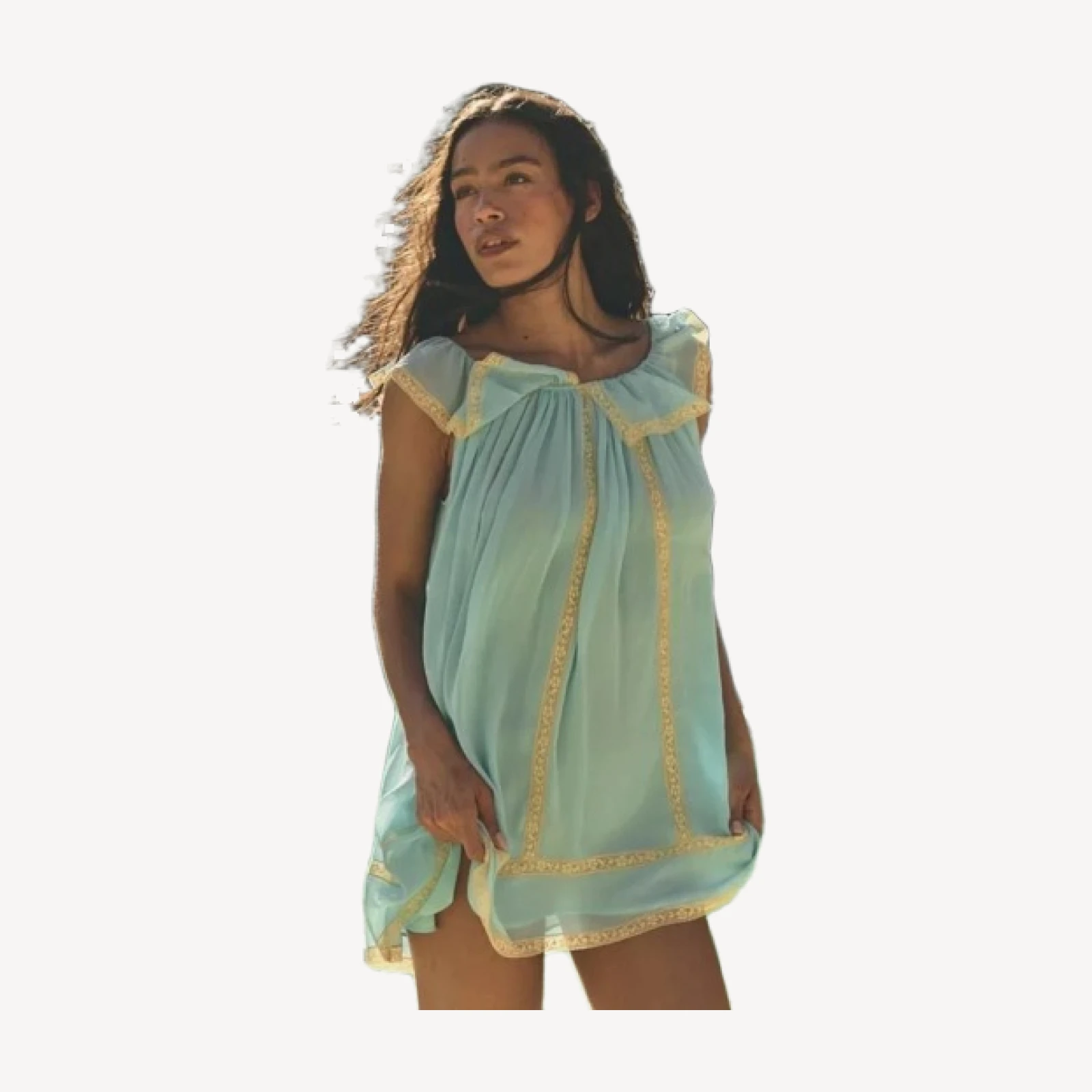 SUZETTE DRESS -- PALE WISTERIA
