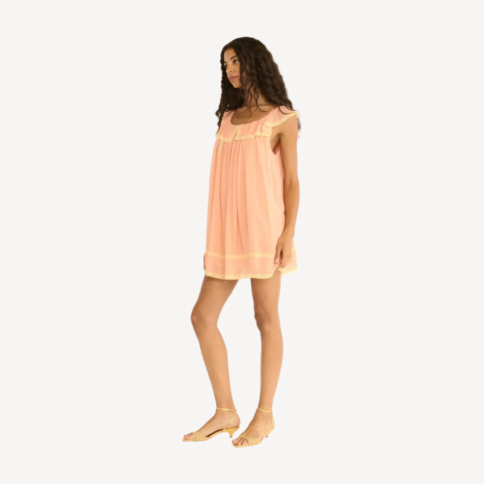 SUZETTE DRESS -- BOUDOIR PINK