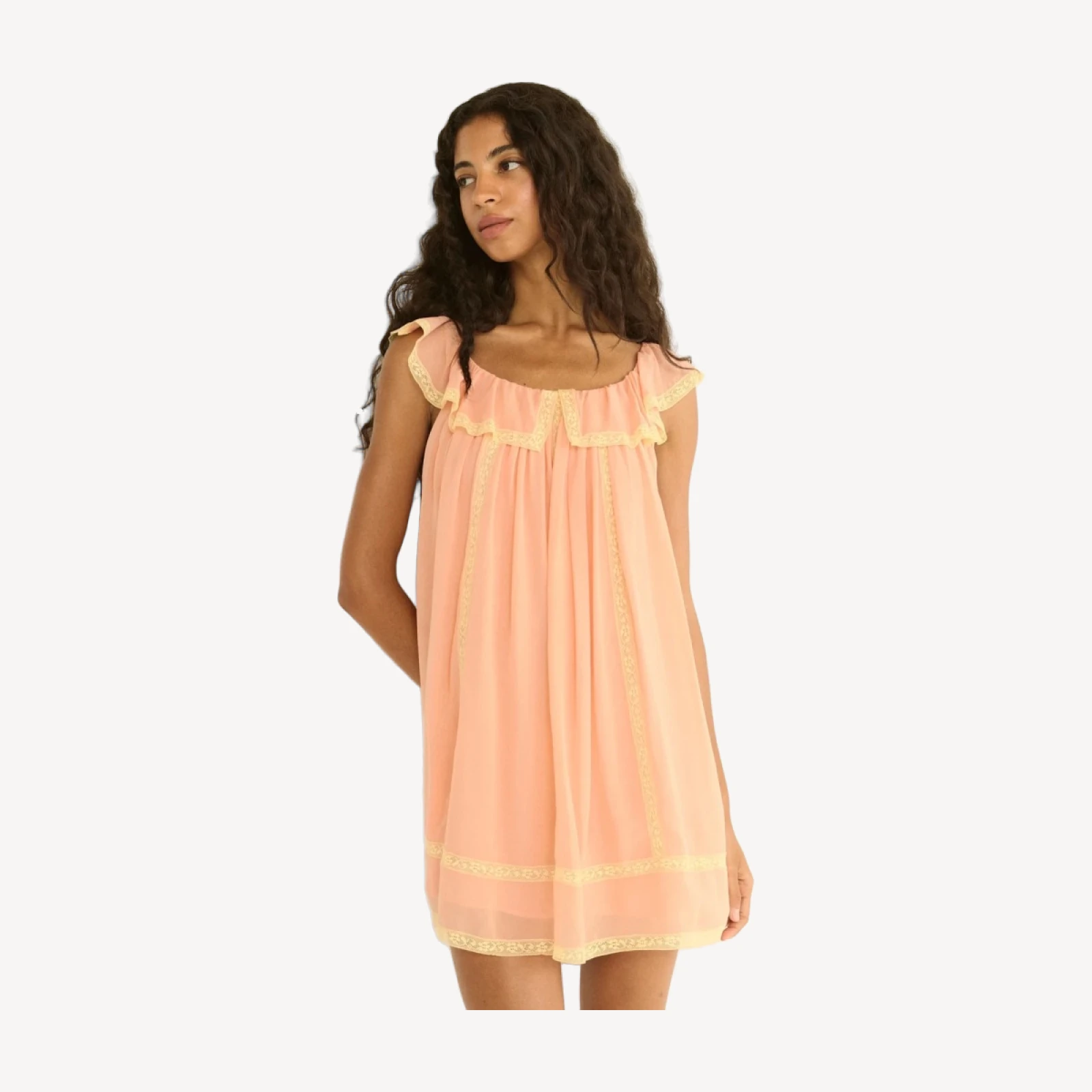 SUZETTE DRESS -- BOUDOIR PINK