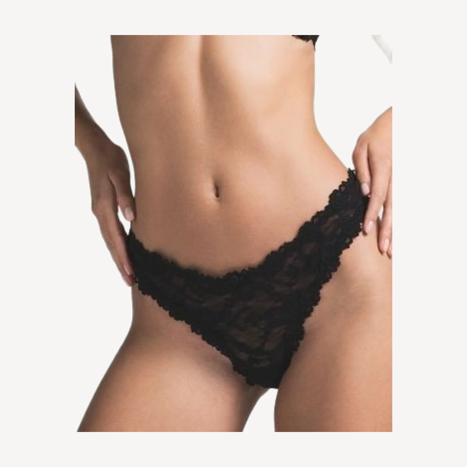 Skims Stretch Lace Dipped Waist Thong