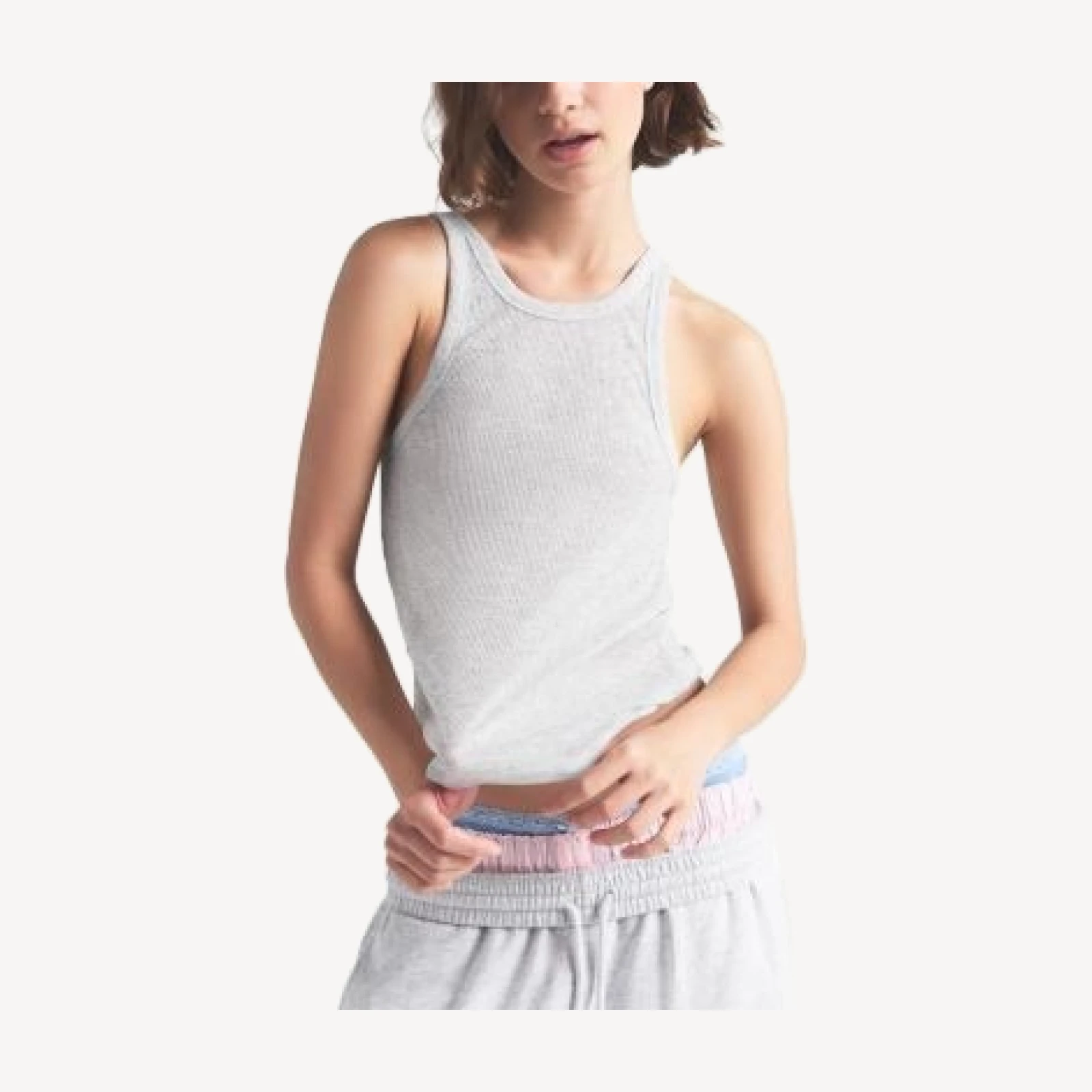 Skims Sheer Cotton Tank Top