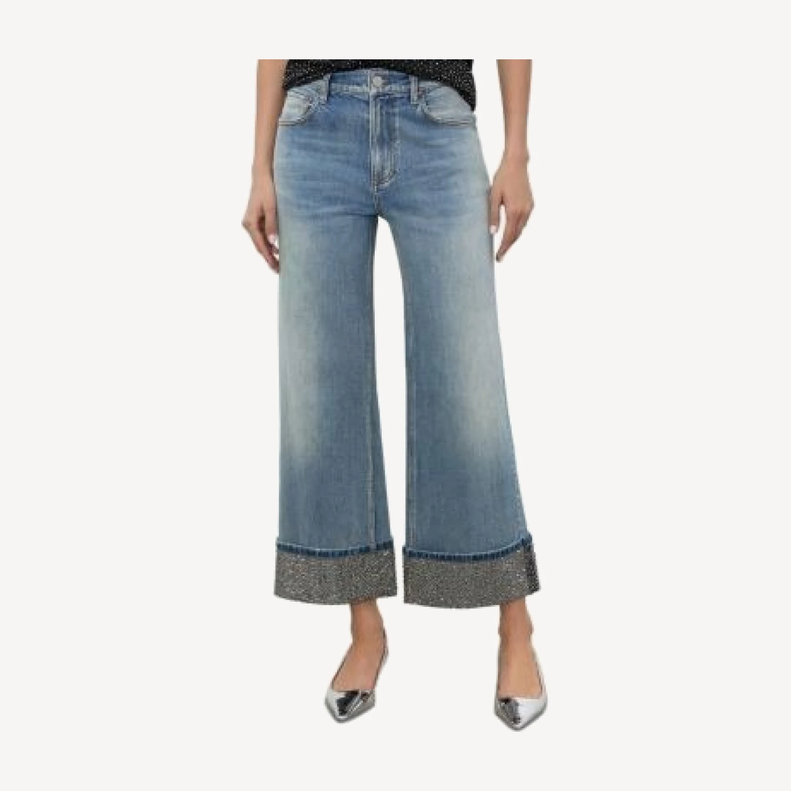Alice and Olivia Weezy High Rise Ankle Jeans in Sierra Lig