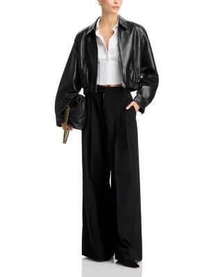 Alice and Olivia Edie Corset Button Down Top