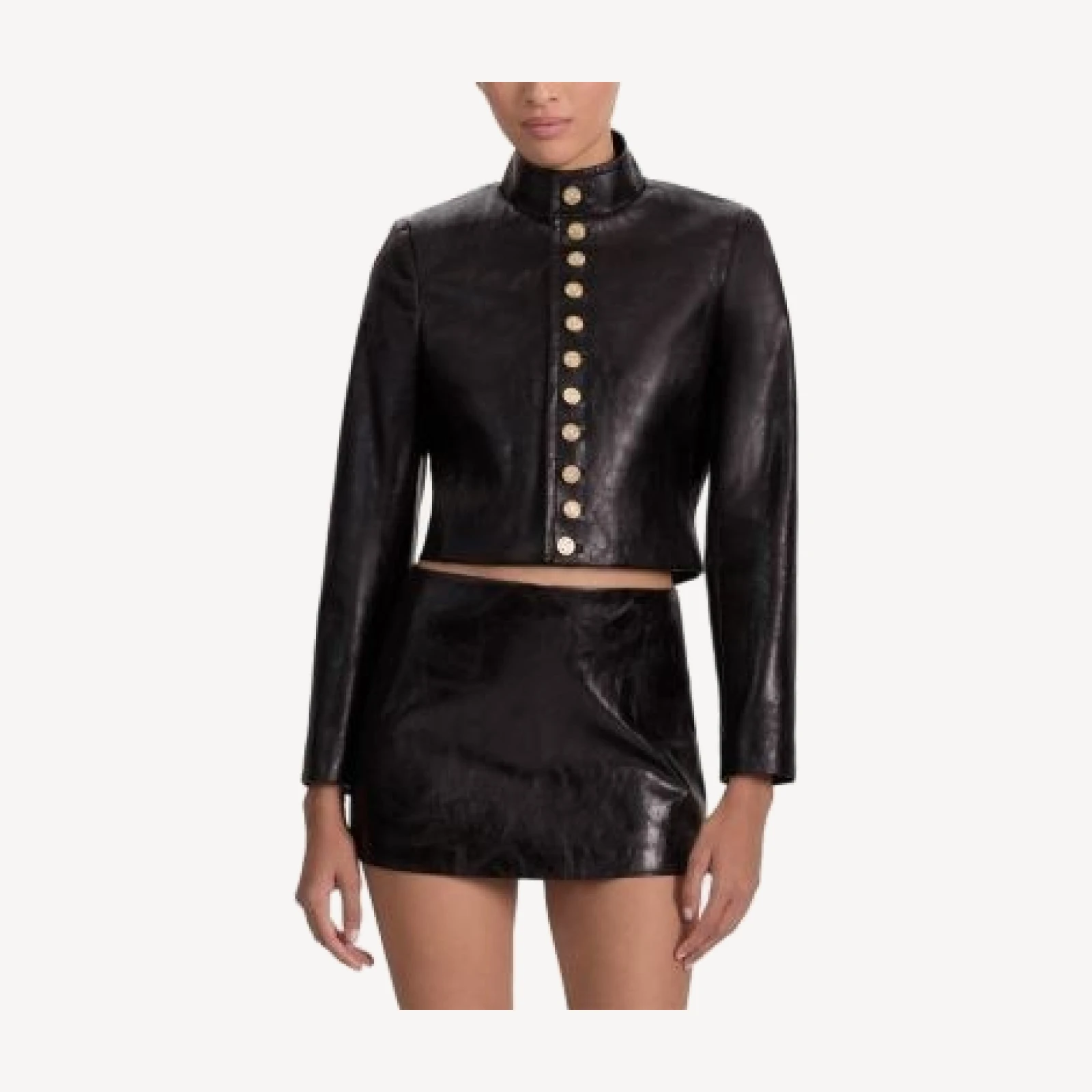 Alice and Olivia Emerson Faux Leather Jacket