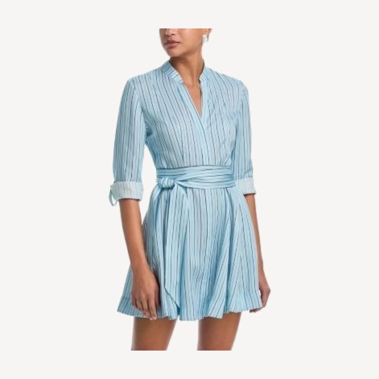Alice and Olivia Lucy Roll Cuff Mini Dress