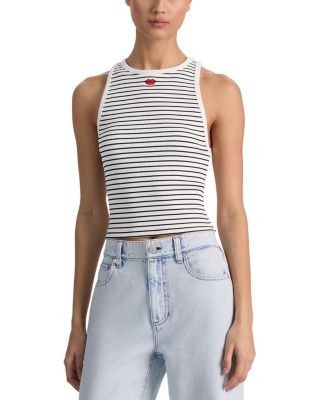Alice and Olivia Allen Embroidered Tank Top