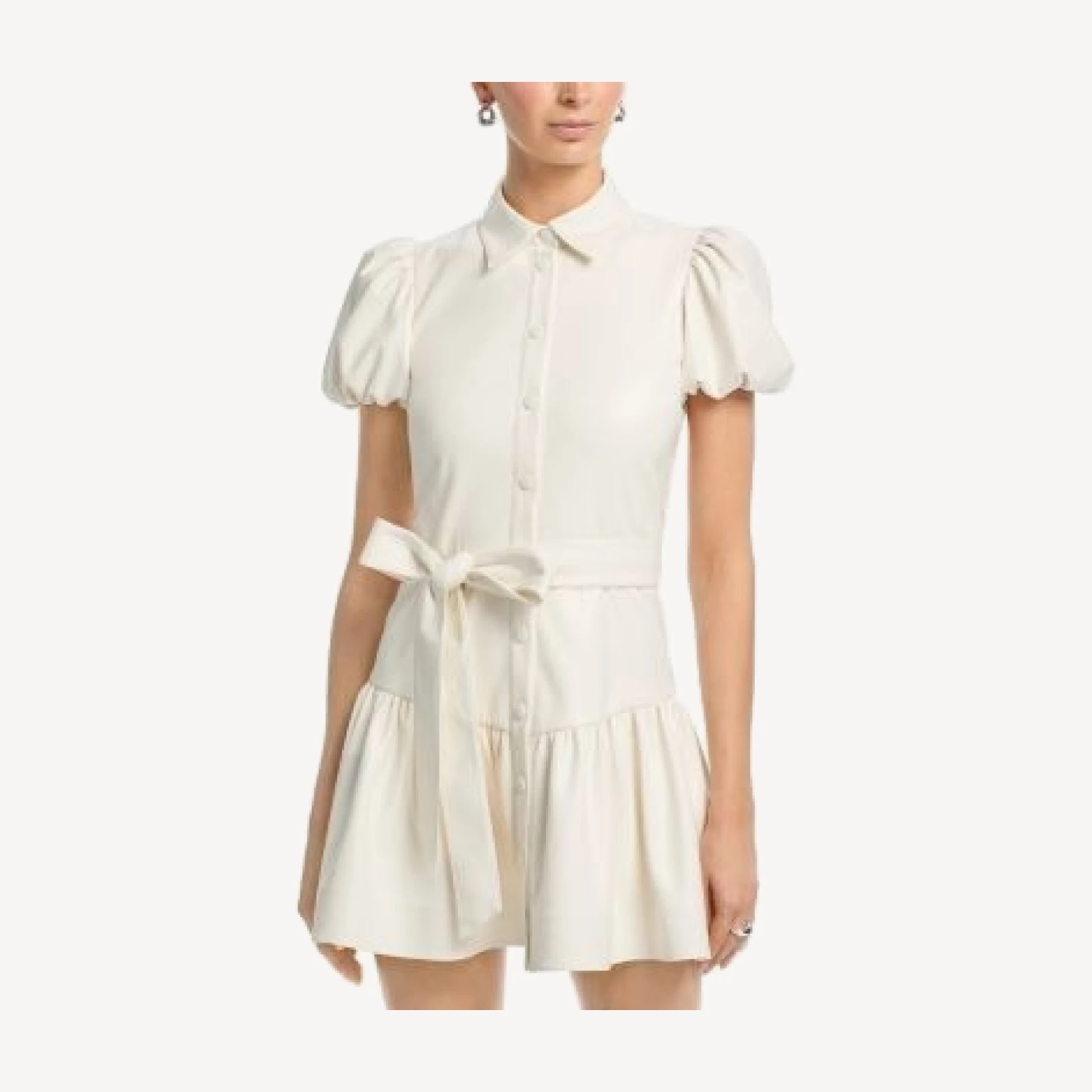 Alice and Olivia Henrietta Faux Leather Dress