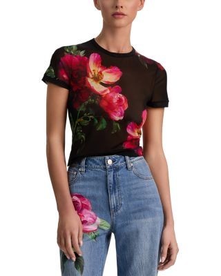 Alice and Olivia Tess Crewneck Tee