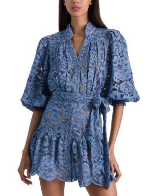 Alice and Olivia Cora Voluminous Tiered Dress
