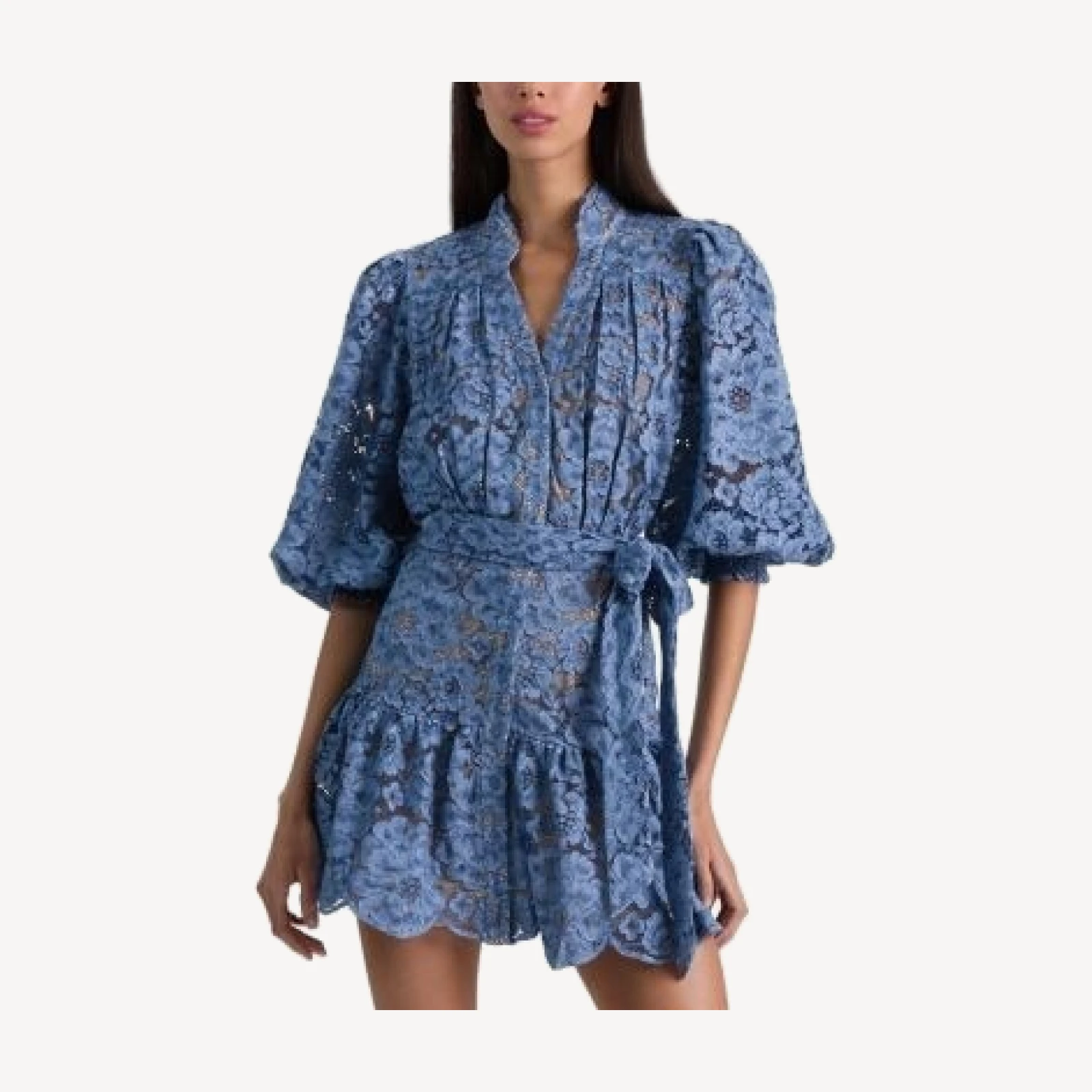Alice and Olivia Cora Voluminous Tiered Dress