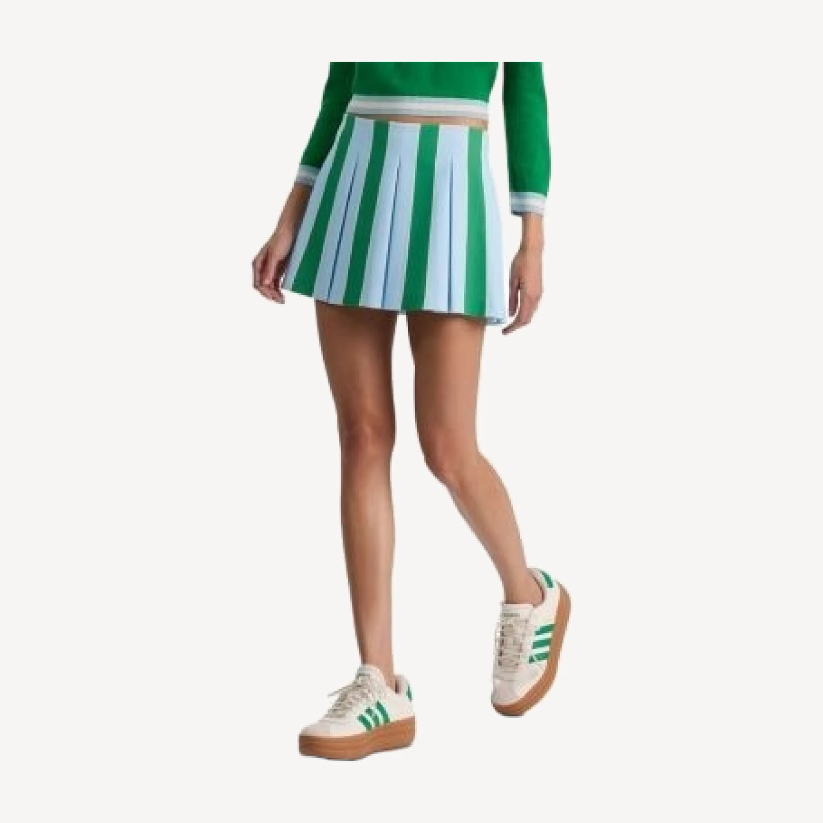 Alice and Olivia Emilie Wide Pleated Mini Skirt
