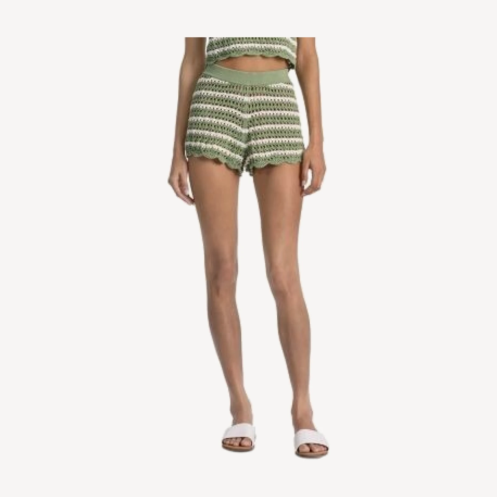 Alice and Olivia Bobbi Pointelle Knit Shorts