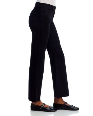 Frame The Pixie Icon Mid Rise Ankle Jeans in Black