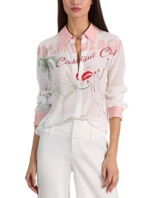 Alice and Olivia Willa Cocktail Club Blouse