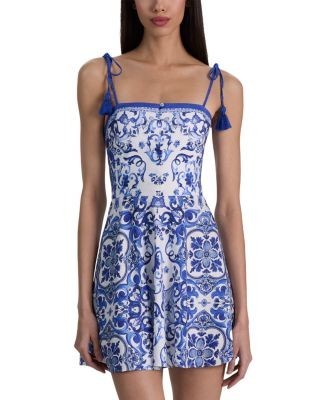Alice and Olivia Glinda Tasseled Dress