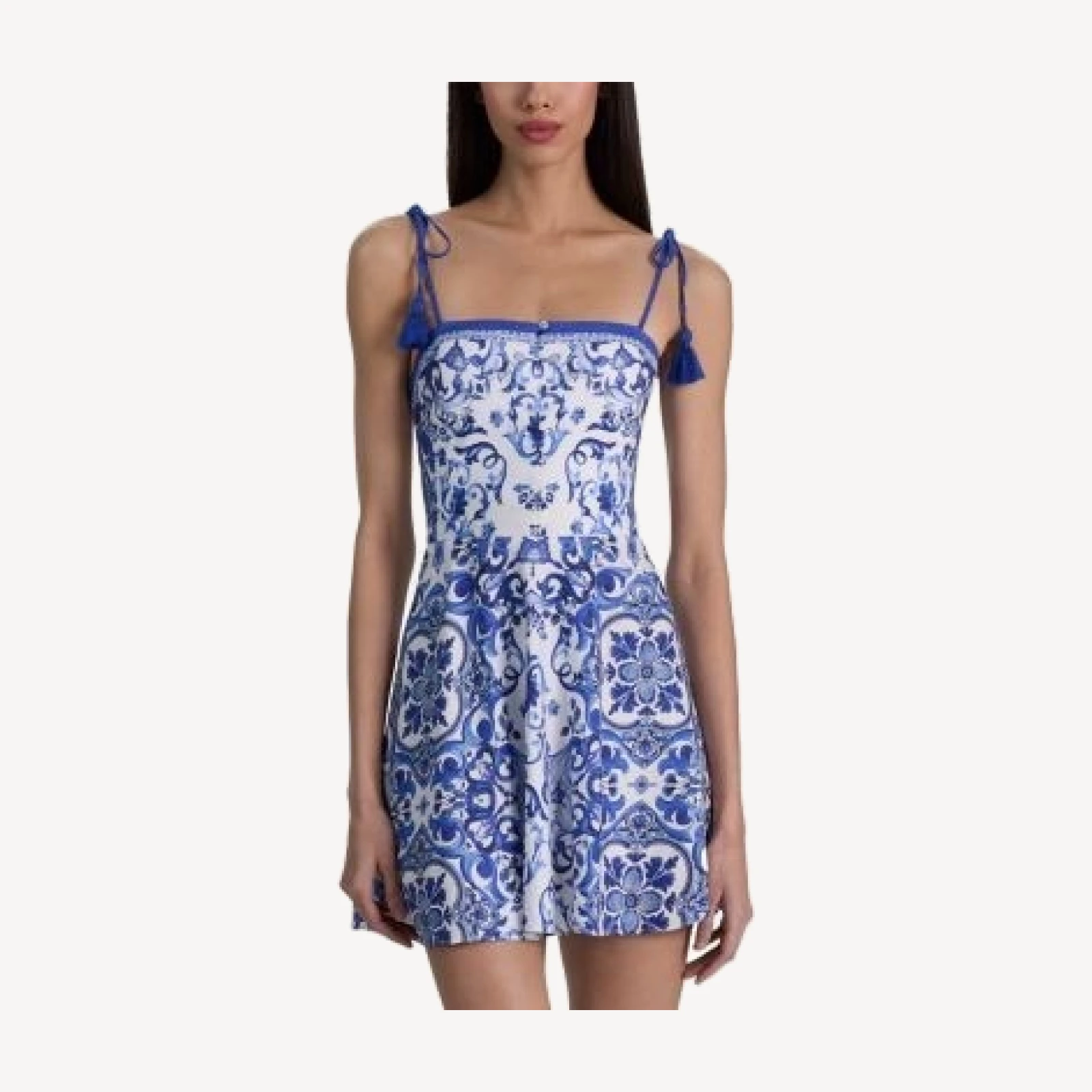 Alice and Olivia Glinda Tasseled Dress