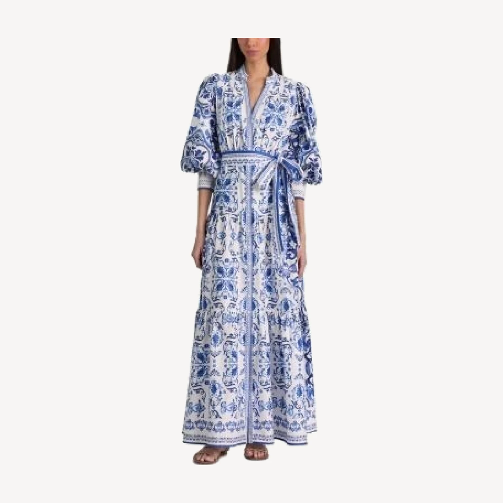Alice and Olivia Cora Tiered Maxi Dress