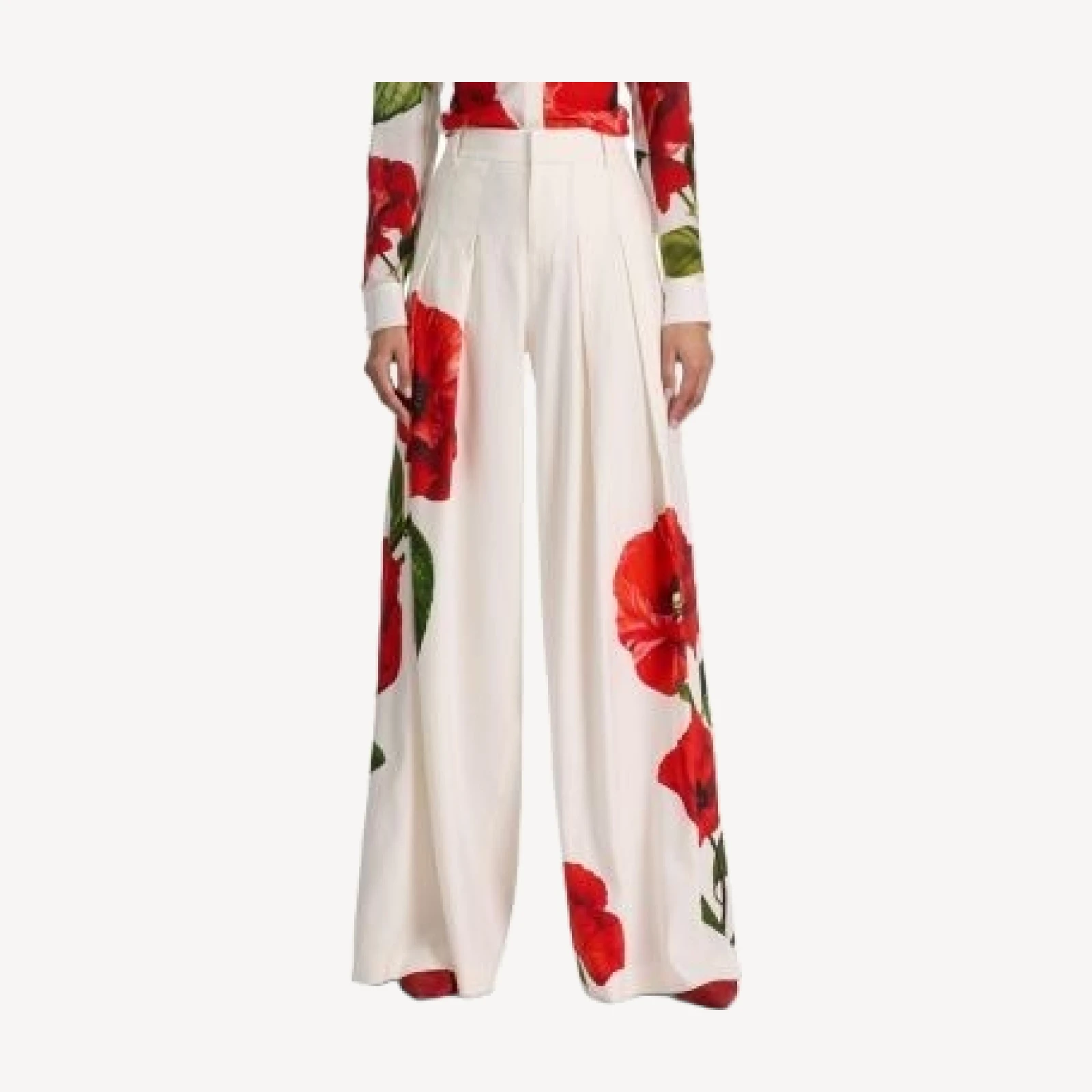 Alice and Olivia Blaire High Rise Pleated Pants