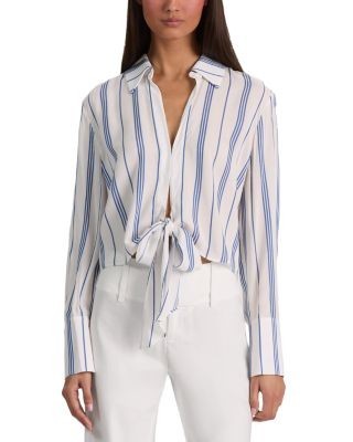 Alice and Olivia Hannon Tie Front Shirt