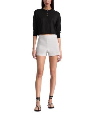 Alice and Olivia Hera High Rise Flare Back Shorts
