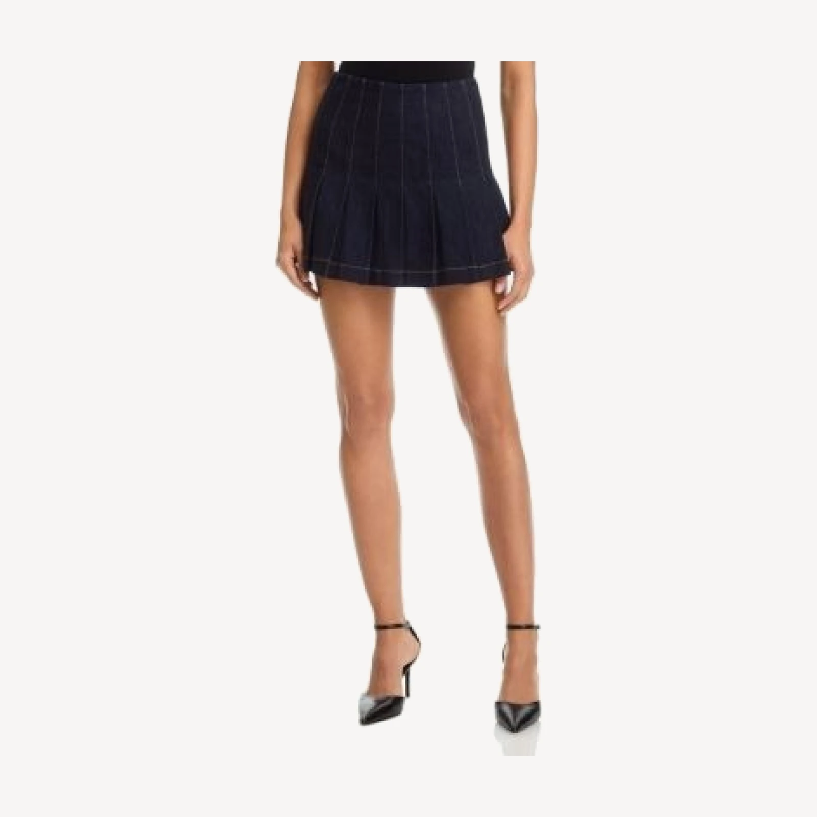 Alice and Olivia Carter Denim Skirt