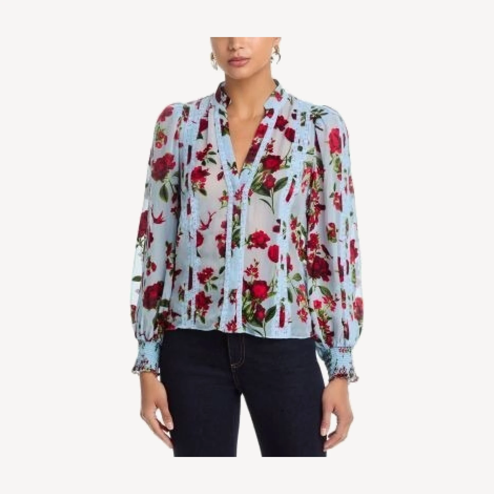 Alice and Olivia Arlette Collared Blouse
