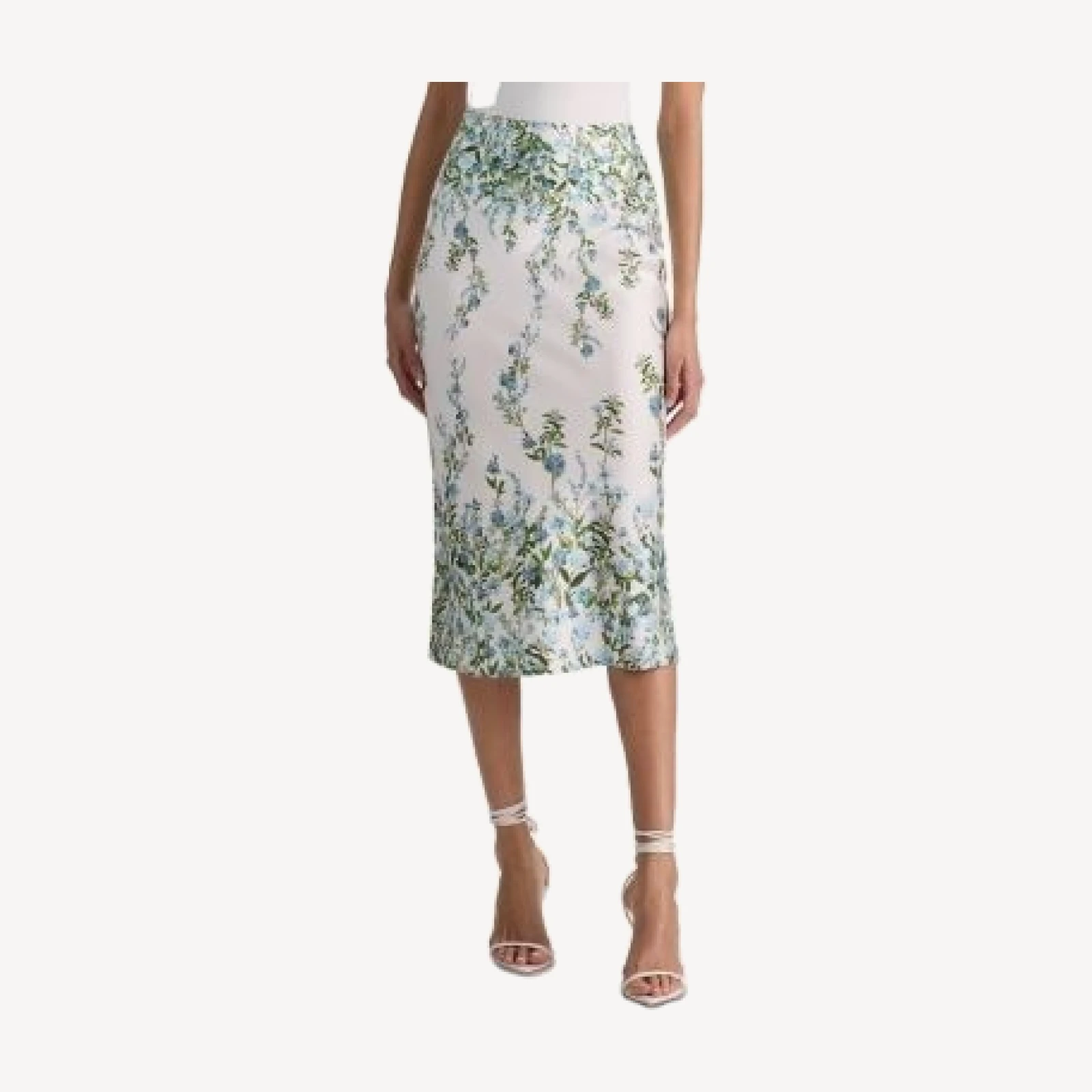 Alice and Olivia Maeve Midi Length Slip Skirt