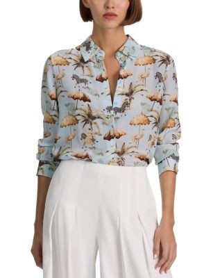 Alice and Olivia Willa Silk Shirt