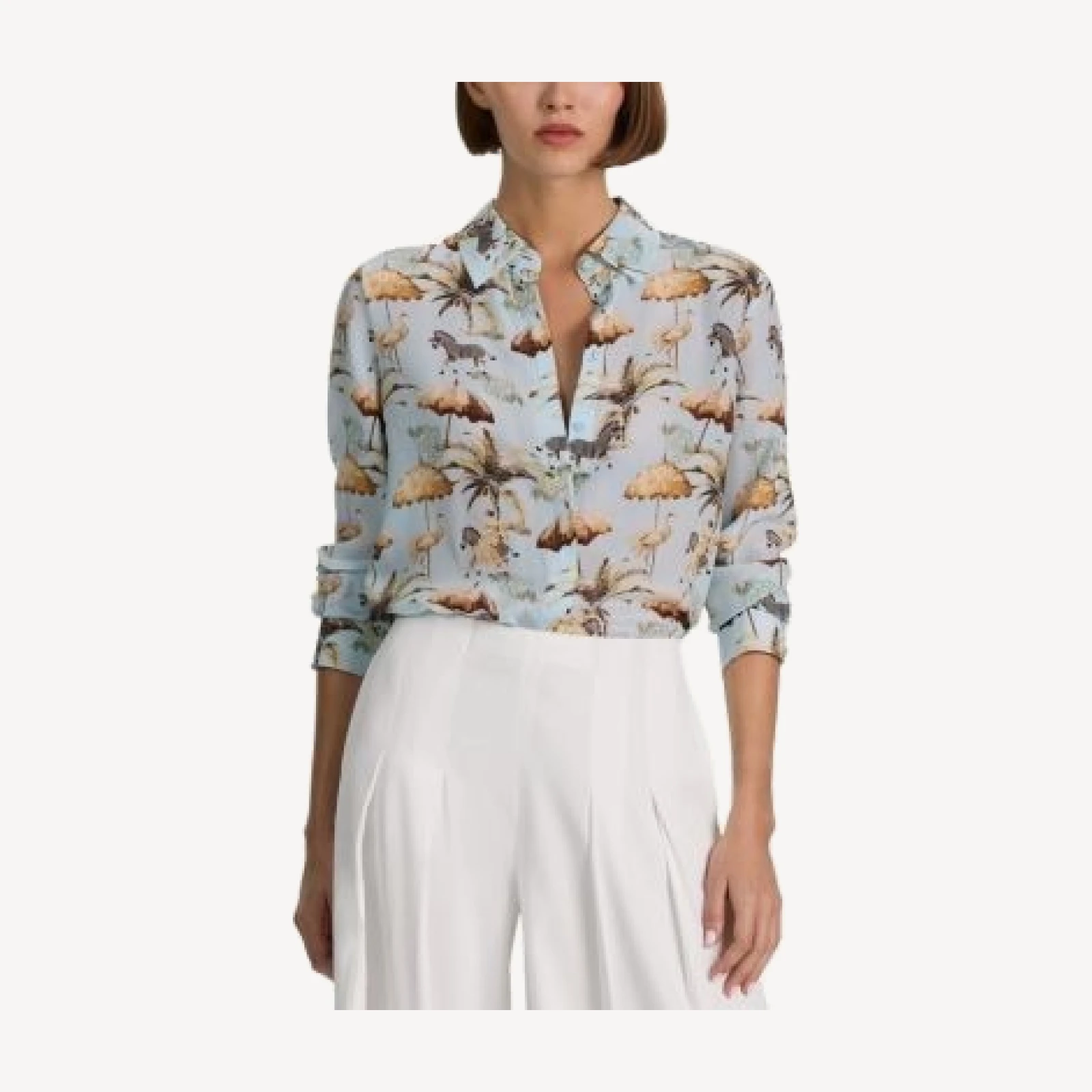 Alice and Olivia Willa Silk Shirt
