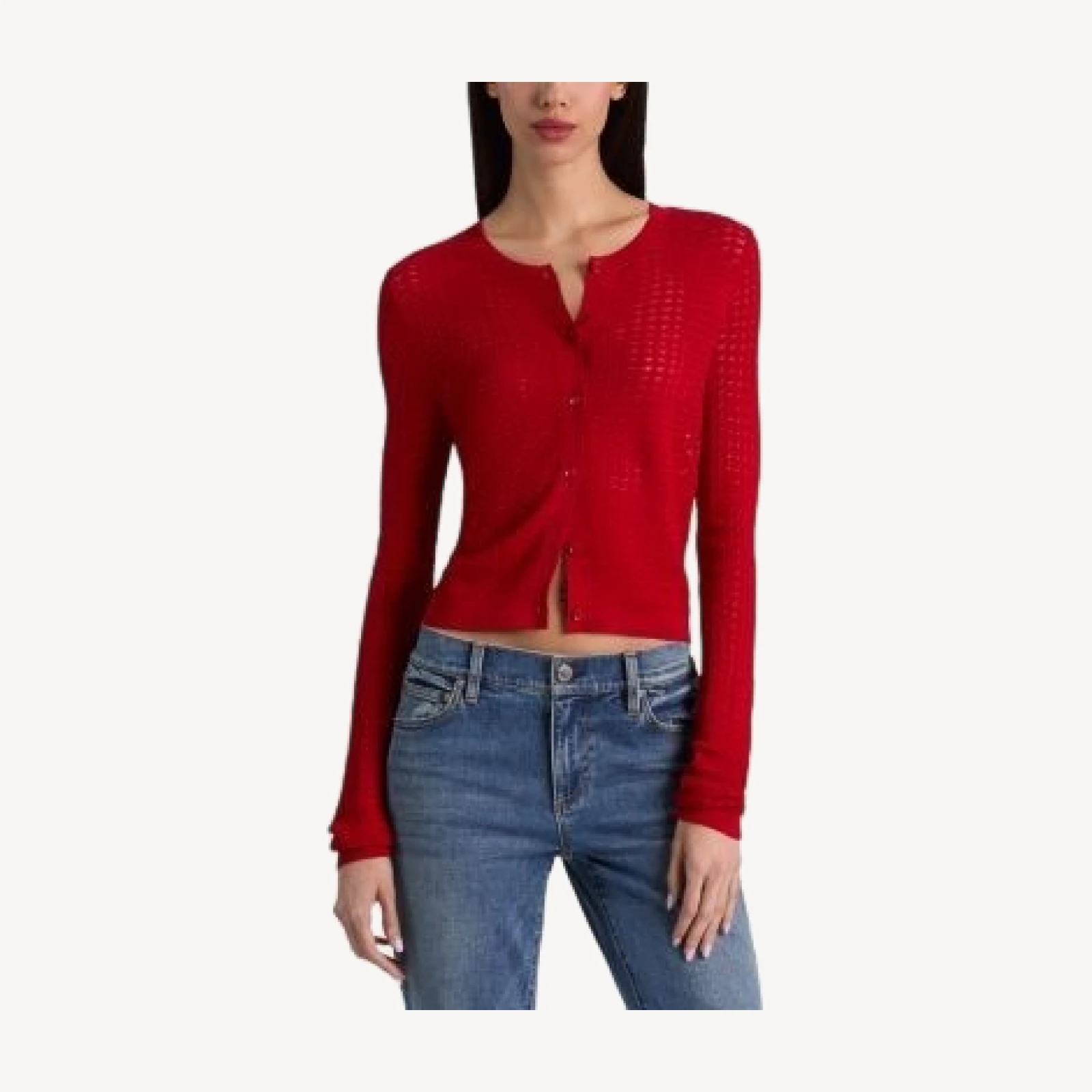 Alice and Olivia Carson Pointelle Cardigan