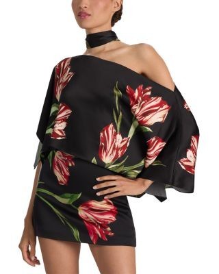 Alice and Olivia Rita Draped Crop Top