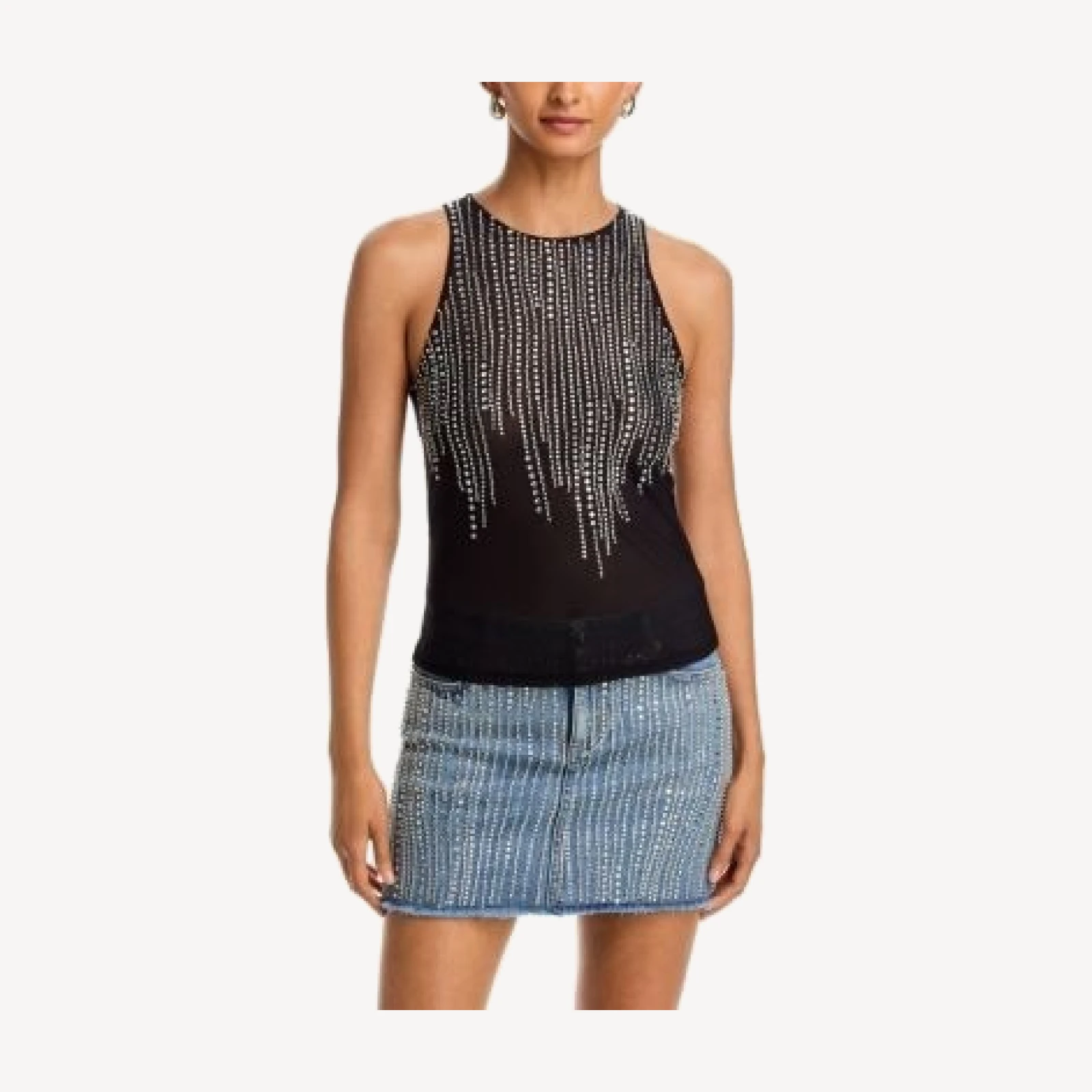 Alice and Olivia Pania Embellished Top
