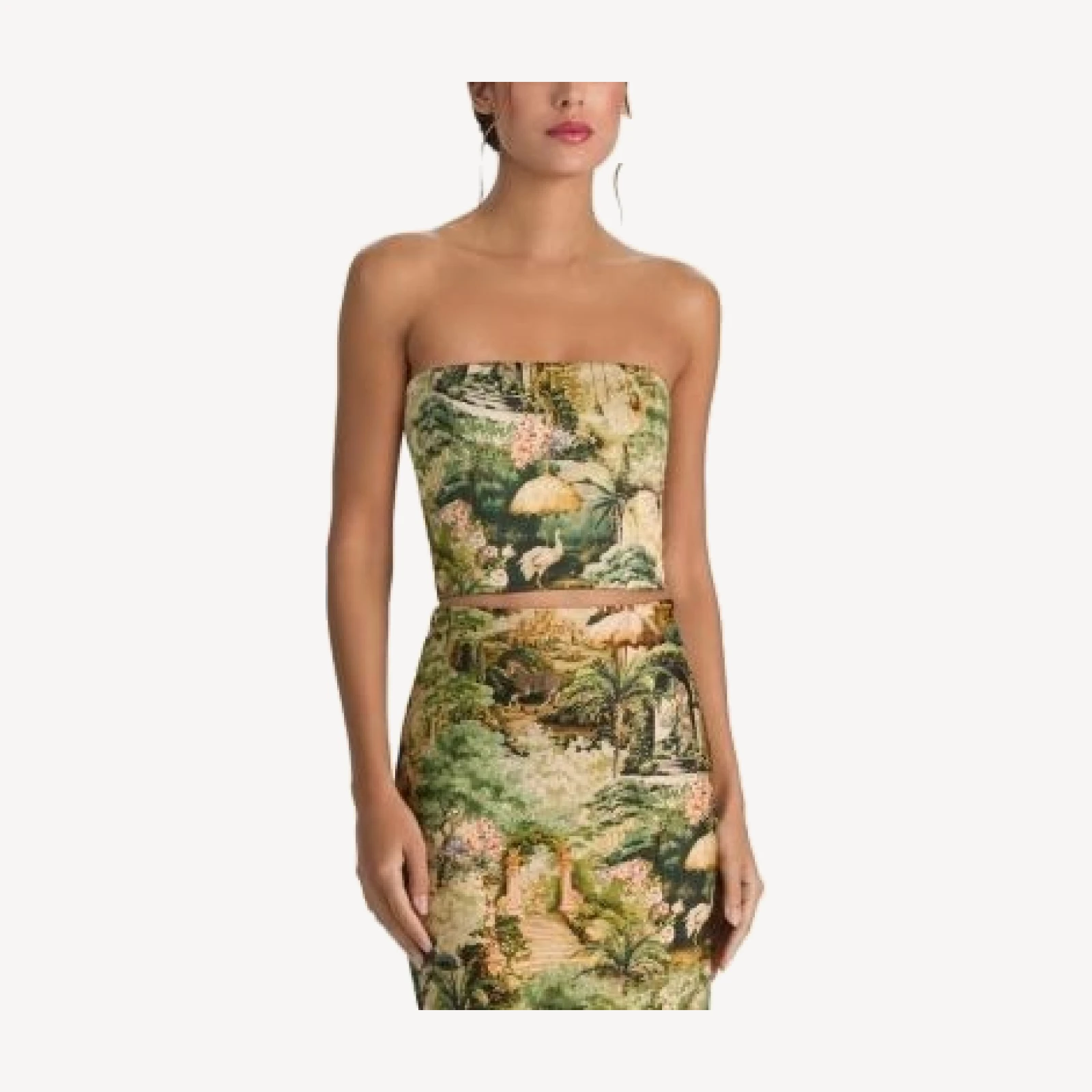 Alice and Olivia Ceresi Smocked Back Bandeau Top