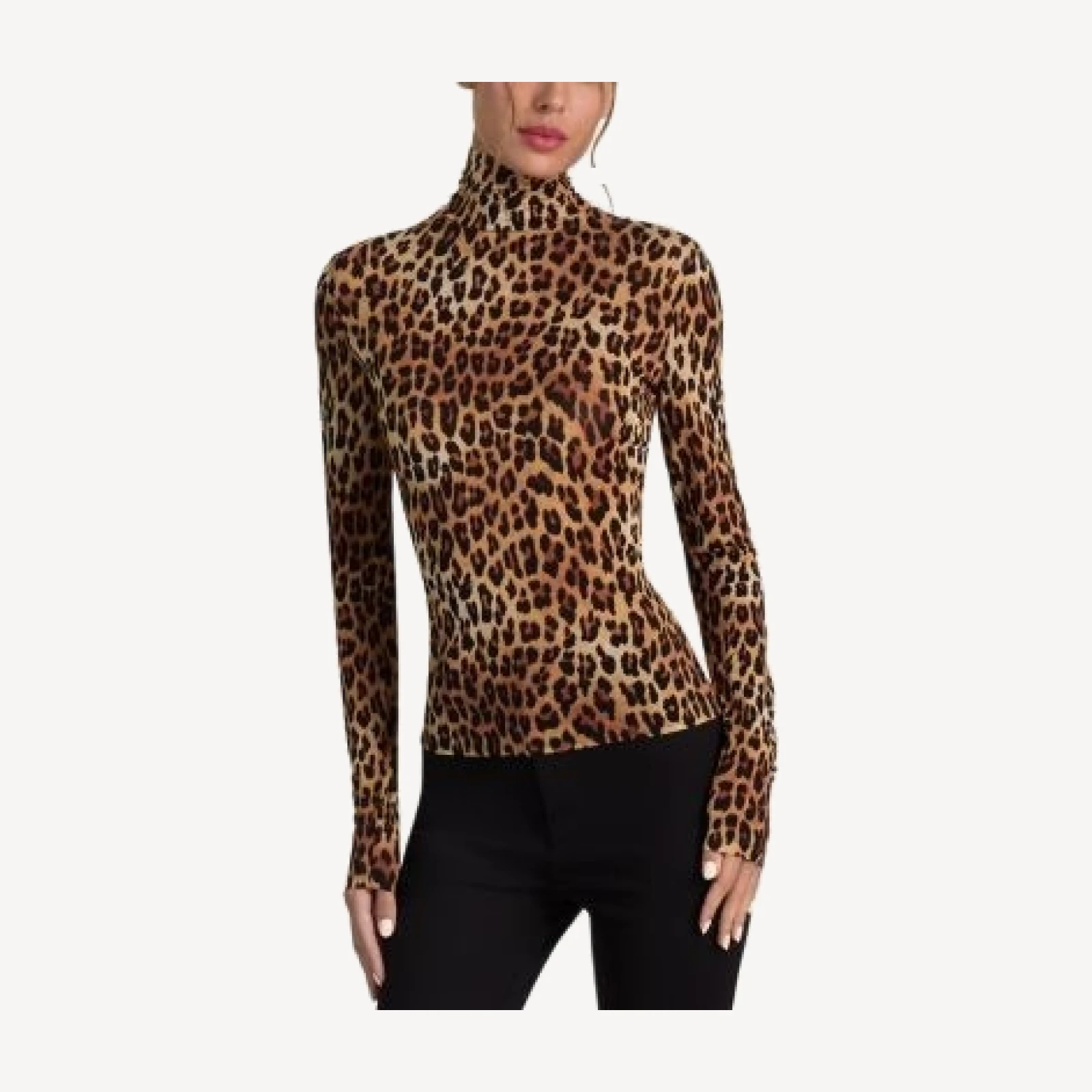 Alice and Olivia Delaina Turtleneck Top