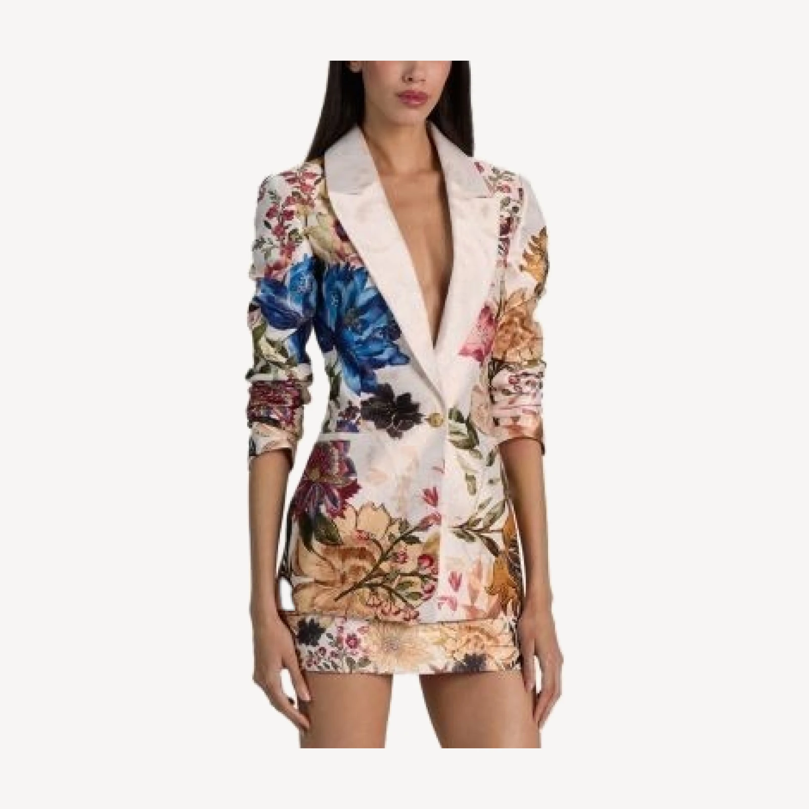 Alice and Olivia Denny Slim One Button Blazer