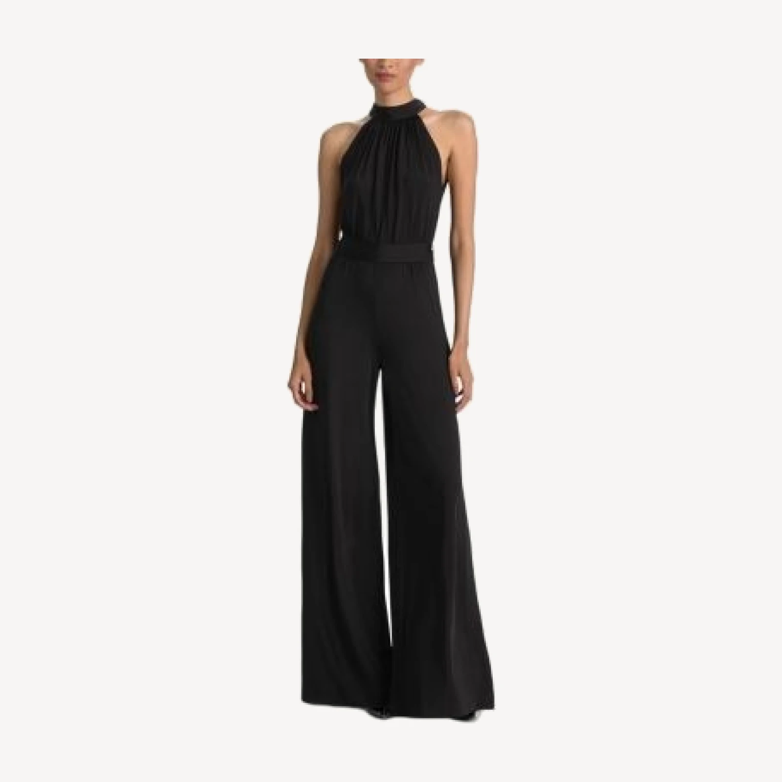 Alice and Olivia Thelma High Neck Wide Leg Jumpsuit