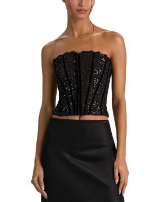 Alice and Olivia Cosette Strapless Corset Top