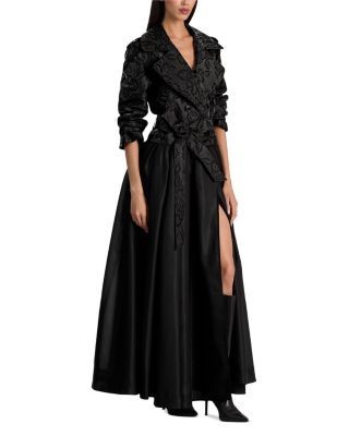 Alice and Olivia Nevada Mixed Media Trench Dress