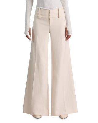 Alice and Olivia Olivia Low Rise Wide Leg Flare Pants