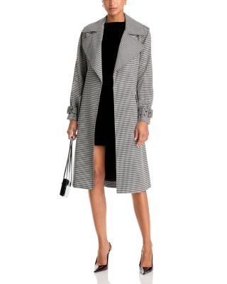 Alice and Olivia Nevada Tie Front Trench Coat