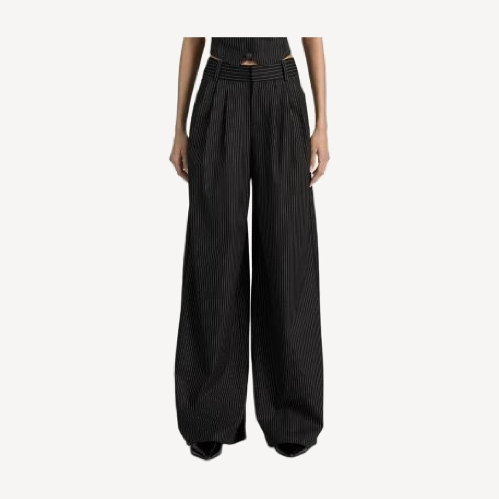 Alice and Olivia Kennedy High Rise Pleated Wide Leg Pants