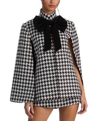 Alice and Olivia Phillipa Bow Front Cropped Cape