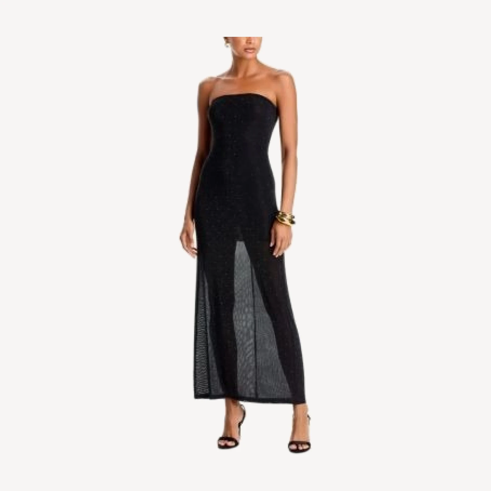 Alice and Olivia Delora Embellished Strapless Midi Dress