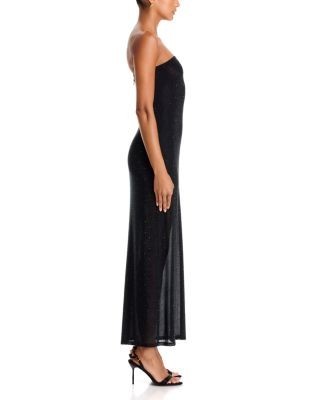 Alice and Olivia Delora Embellished Strapless Midi Dress