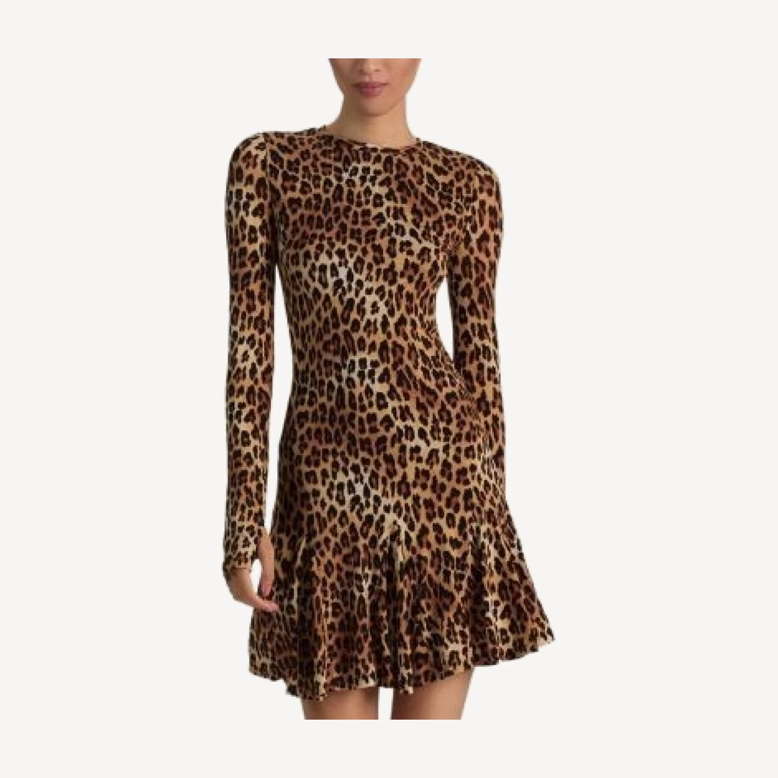 Alice and Olivia Wendy Fit & Flare Godet Mini Dress