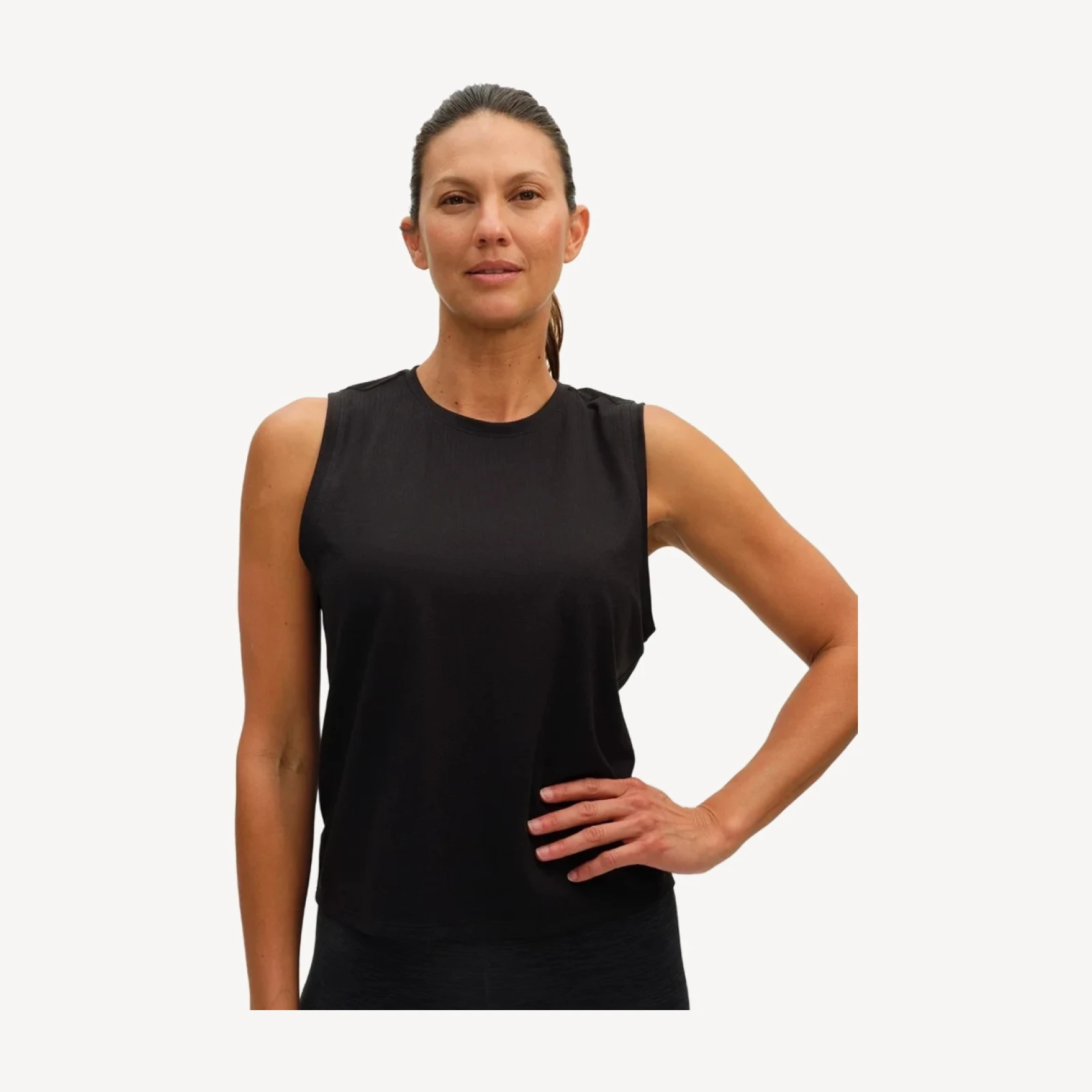 ThinkFast Mesh Cropped Muscle Tank