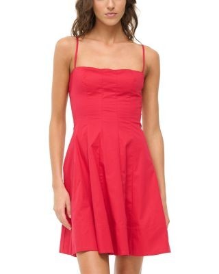 Staud Wylie Poplin Mini Dress