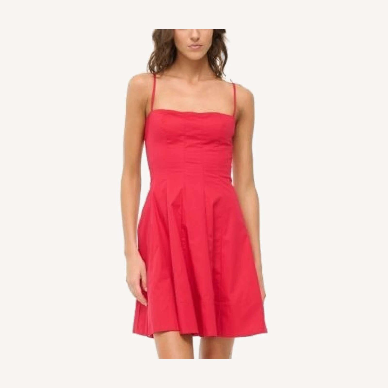 Staud Wylie Poplin Mini Dress