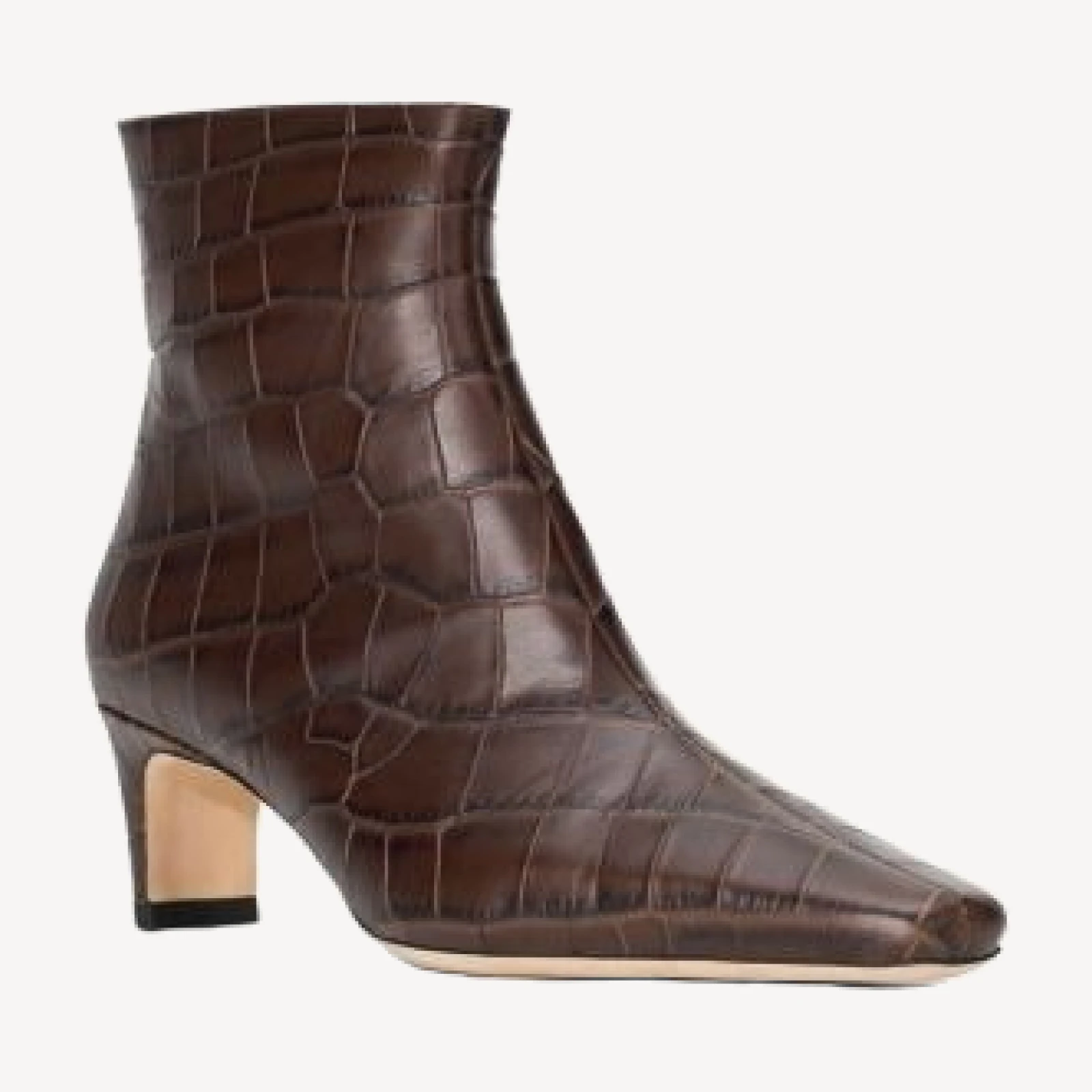Staud Women's Wally Croc-Embossed Ankle Boots