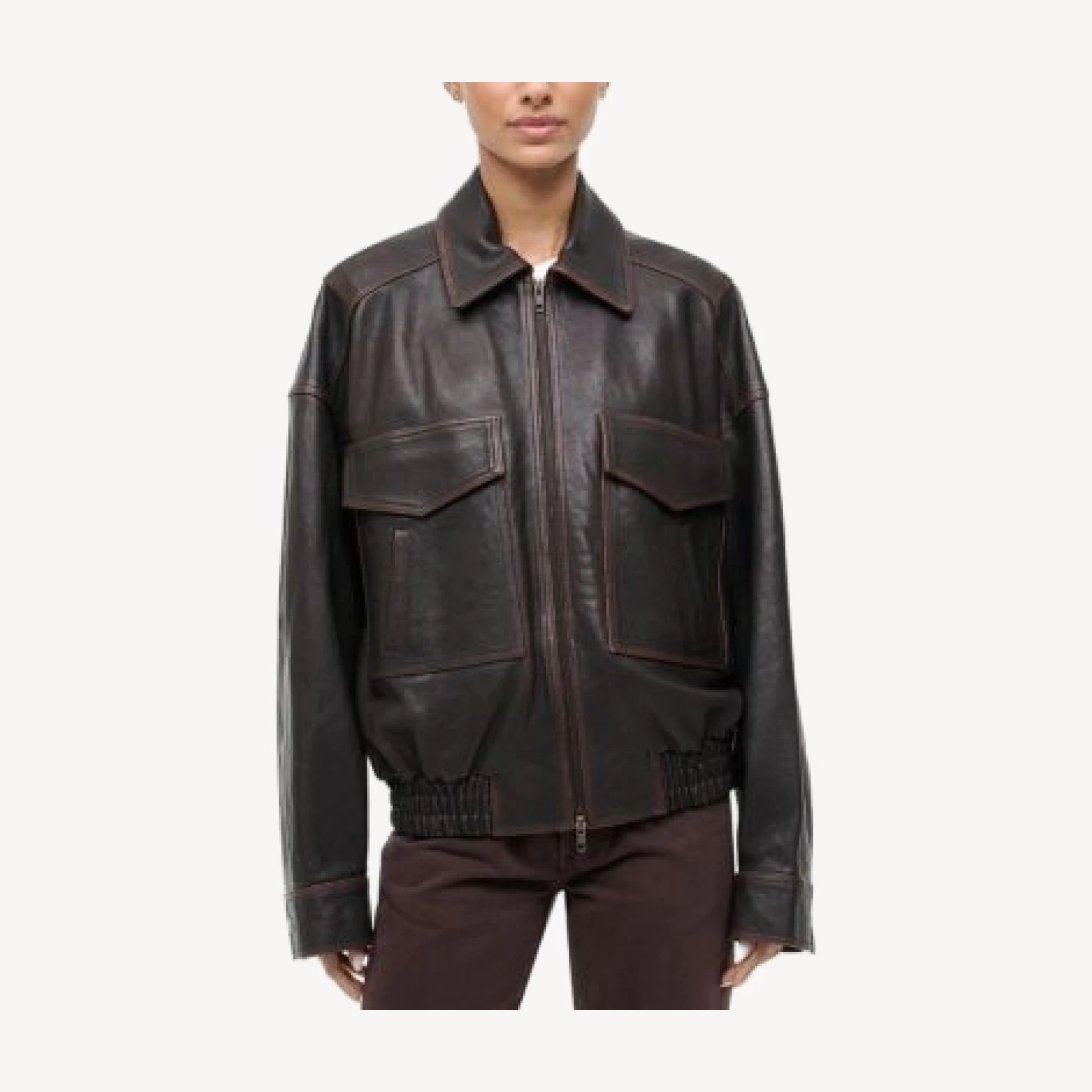 Staud Eugene Leather Jacket